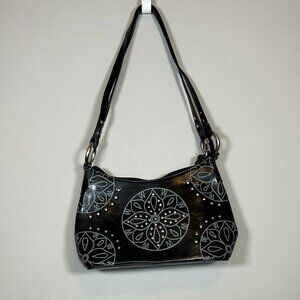 y2k black shoulder bag